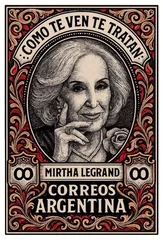 Pegatina Mirtha Legrand Como te ven te tratan