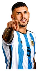 Pegatina Paredes señalando con camiseta de Argentina