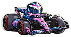 Pegatina Piloto F1 Argentino Coche 43