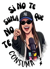 Pegatina Si no te suma que no te consuma