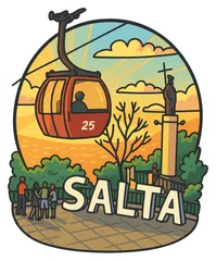 Pegatina Teleférico de Salta