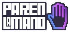 Pegatina Paren la Mano con mano pixelada