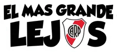 Pegatina El Más Grande Lejos Escudo River Plate
