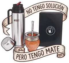 Pegatina Mate No tengo solución pero tengo mate