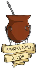 Pegatina Mate Amargos como tu vida
