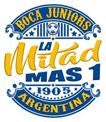 Pegatina Boca Juniors La Mitad Mas 1