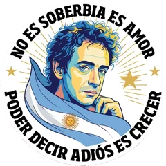 Pegatina Cerati Poder decir adiós es crecer