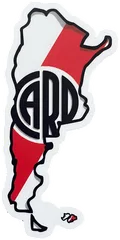Pegatina Mapa de Argentina River Plate CARP