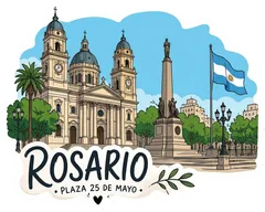 Pegatina Rosario Plaza 25 de Mayo