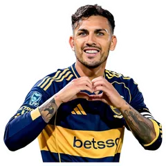 Pegatina Futbolista de Boca haciendo un corazón