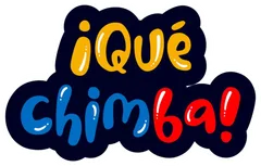 Pegatina Frase ¡Qué chimba! con colores de Colombia