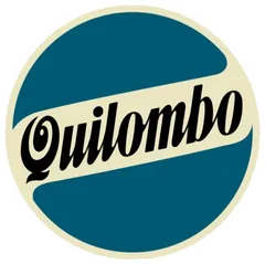 Pegatina Quilombo diseño circular retro