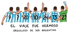 Pegatina Selección Argentina El viaje fue hermoso
