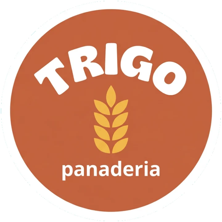 Pegatina del logo de Panadería Trigo